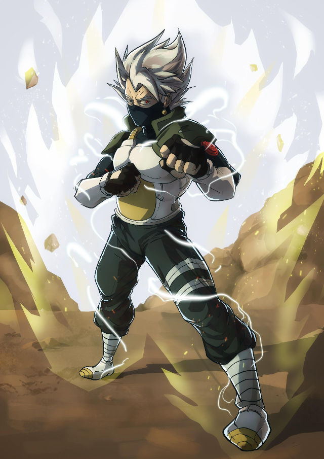 Conoce a Kageta, la fusión de Vegeta de Dragon Ball y Kakashi de Naruto