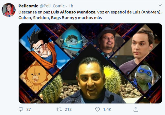 Así reaccionan las redes a la muerte de Luis Alfonso Mendoza