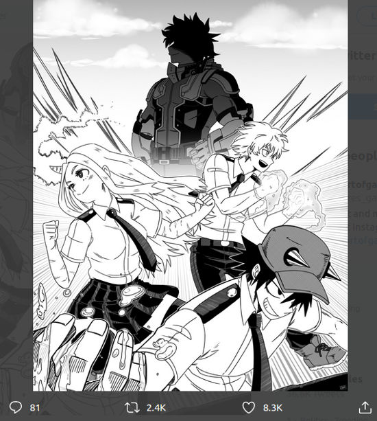 Fan de My Hero Academia imagina a los héroes del futuro