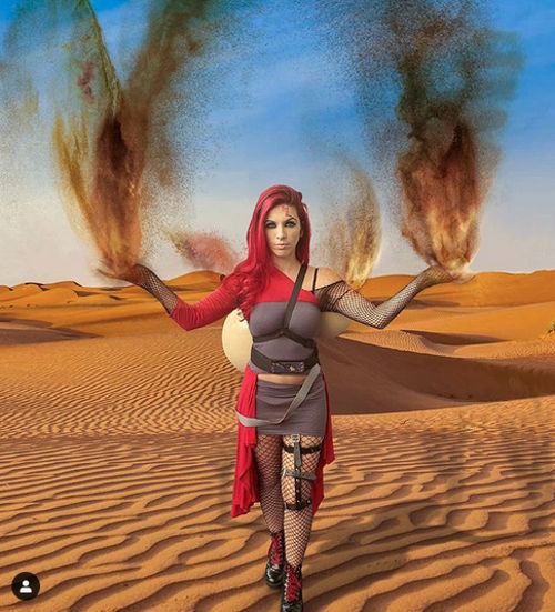 Gaara de Naruto cambia de sexo de nuevo con el cosplay