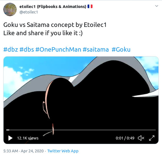 Dragon Ball x One-Punch Man: Así se vería Saitama vs. Goku