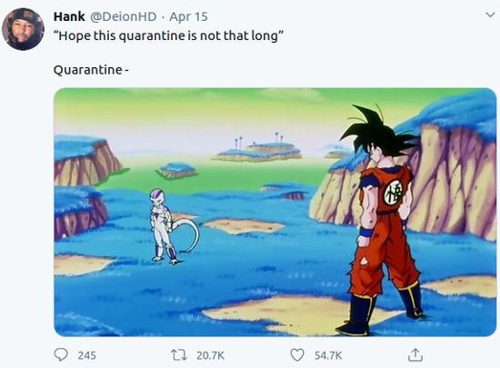 Meme De Dragon Ball Z Se Hace Viral Por La Cuarentena Tierragamer