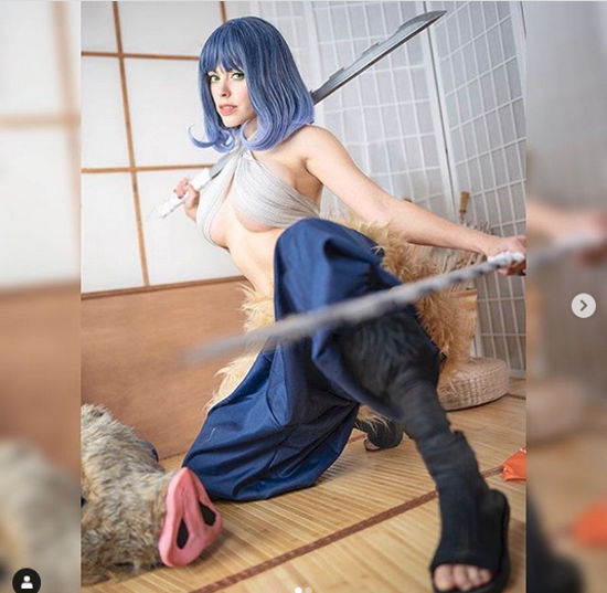 Así podría verse Inosuke de Demon Slayer como mujer