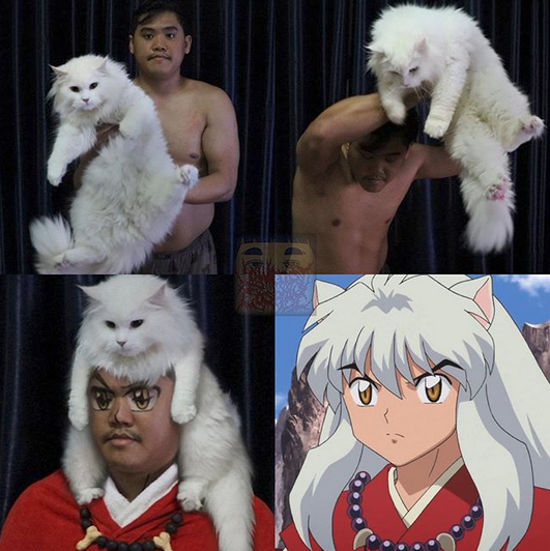 Inuyasha consigue un cosplay de bajo presupuesto