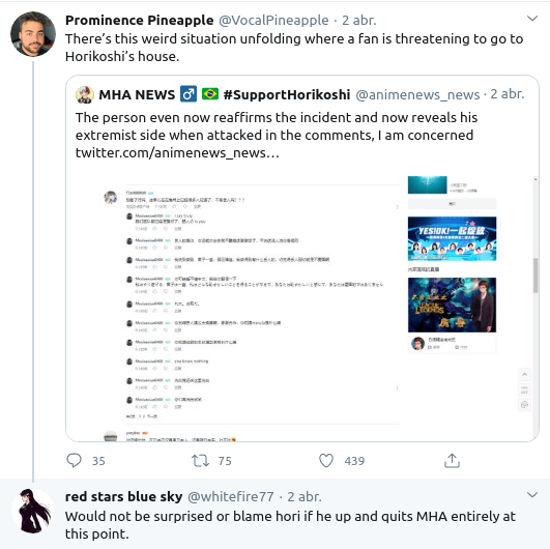 Amenazan a creador de My Hero Academia y los fans reaccionan