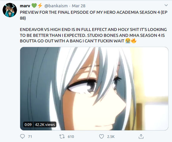 Fans emocionados por el final de la Temporada 4 de My Hero Academia