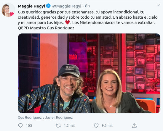 La muerte de Gus Rodríguez impacta las redes sociales