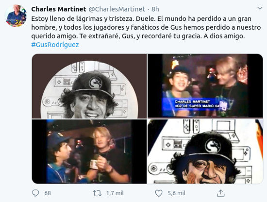 La muerte de Gus Rodríguez impacta las redes sociales