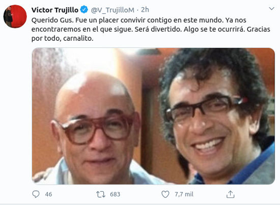 La muerte de Gus Rodríguez impacta las redes sociales