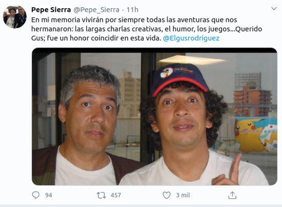 La muerte de Gus Rodríguez impacta las redes sociales