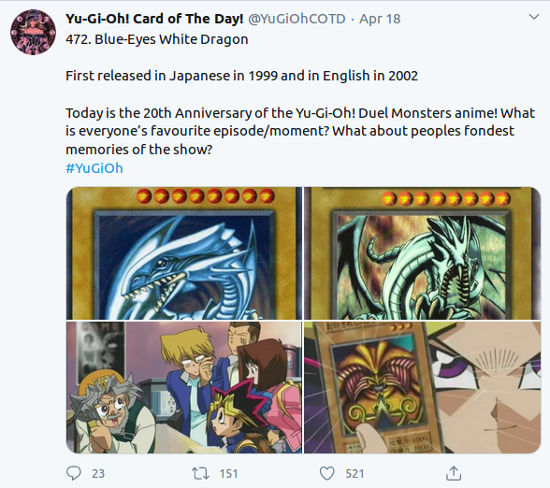 Fans celebran los 20 años del anime de Yu-Gi-Oh!
