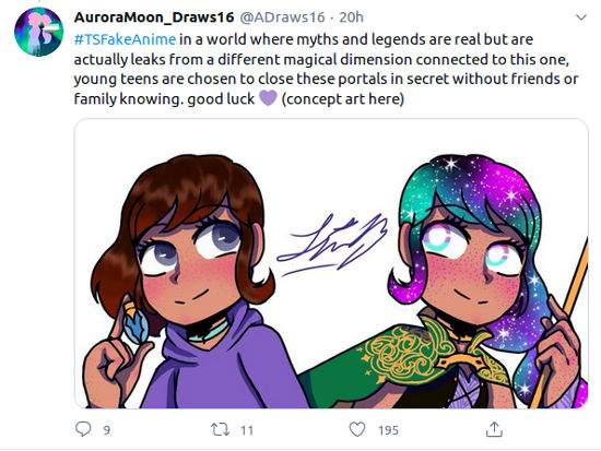 Fans imaginan su propio anime de chicas mágicas