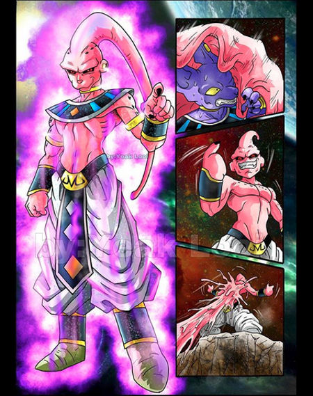 Así se vería Kid Buu de Dragon Ball como Dios de la Destrucción