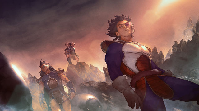 Así se verían Raditz, Vegeta y Nappa de Dragon Ball Z visitando otros mundos