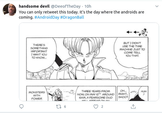 El anuncio de Trunks sobre los androides que hoy recuerdan todos