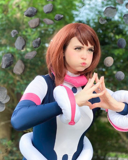 Así se vería Ochako Uraraka de My Hero Academia usando su Quirk
