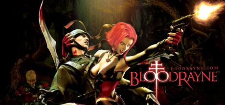 Portada del videojuego BloodRayne con la protagonista atacando a un soldado enemigo