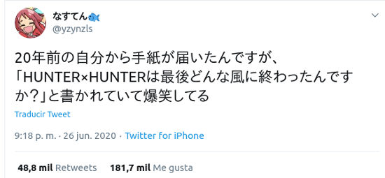 Hunter x Hunter: Fan habló del final hace 20 años y la serie sigue