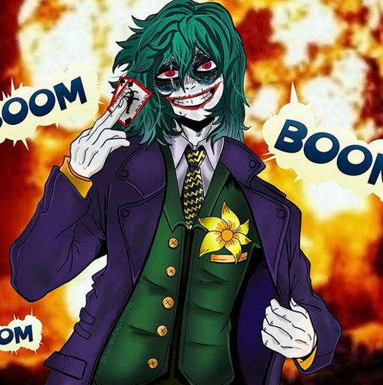 Fan imagina a Shigaraki de My Hero Academia como The Joker