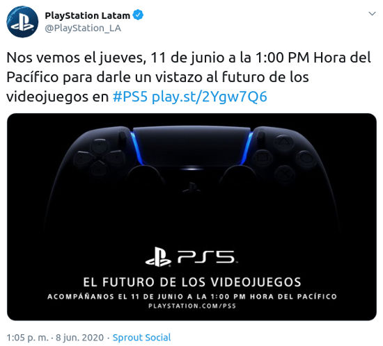 La transmisión del PlayStation 5 ya tiene fecha