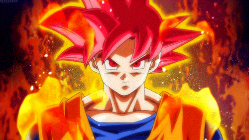 Este sería el aspecto de Goku si fuera el Dios de la Destrucción