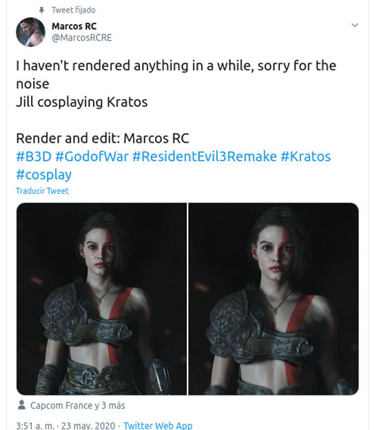 Así se verían Jill de Resident Evil y Abby de The Last of Us Part 2 en God of War