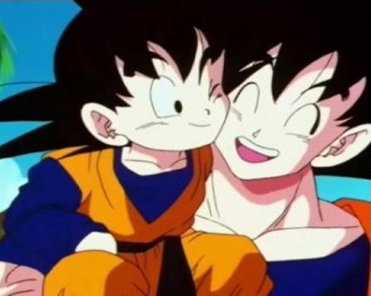 Goku y Goten teoría de la reencarnación.