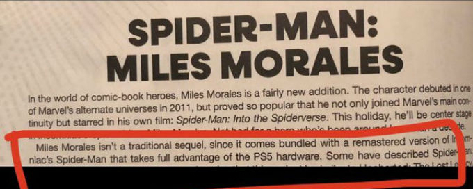 Fotografia de la revista de game informer en donde se habla de Spider-Man