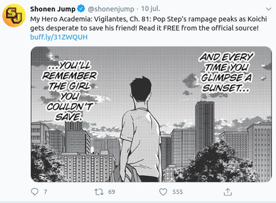 My Hero Academia: Vigilantes tuvo una importante muerte