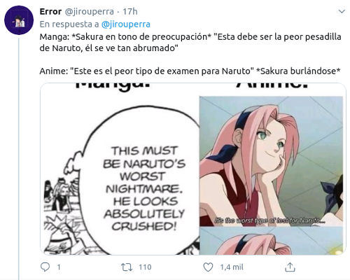Naruto: Defienden a Sakura y resaltan diferencias del manga y anime
