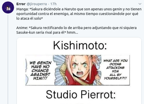 Naruto: Defienden a Sakura y resaltan diferencias del manga y anime