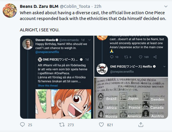 El live-action de One Piece tendrá un cast diverso inspirado por el creador