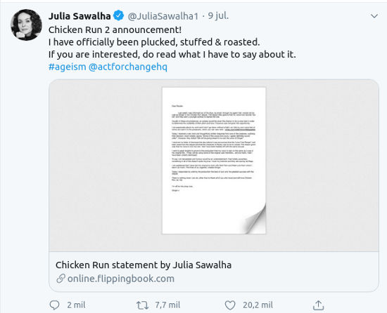 Pollitos en fuga 2 no verá el regreso de una actriz y ésta es la razón