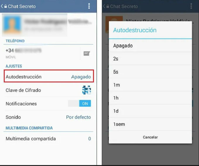 Telegram borrar mensajes Whatsapp