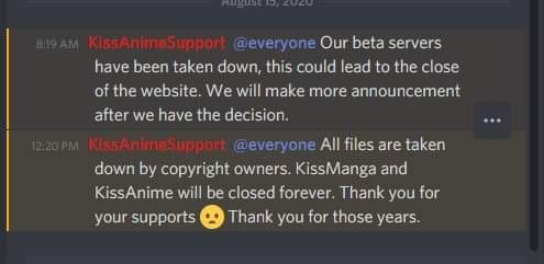 Kissanime cierra por piratería.