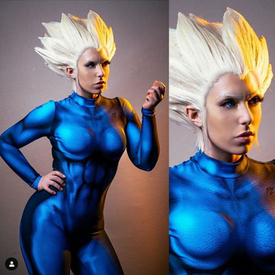 Dragon Ball Z: Super Saiyajin Vegeta cambia de sexo en un genial cosplay