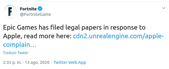 Epic Games se lanza en contra de Apple y Google y los demanda por monopolio