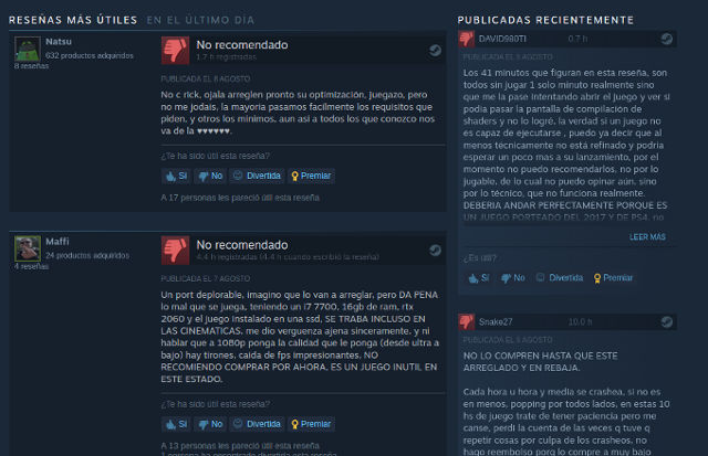 Horizon Zero Dawn en PC recibe críticas de los jugadores