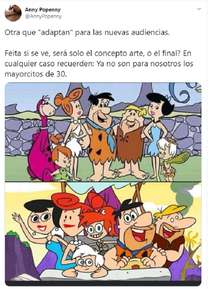 Picapiedras comparados con Yabba Dabba Dinosaurs