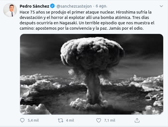 Se burlan del presidente de España por confundir Fallout 4 con una imagen de Hiroshima