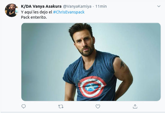 #ChrisEvansPack: El actor se hace viral por compartir su 'pack' por error