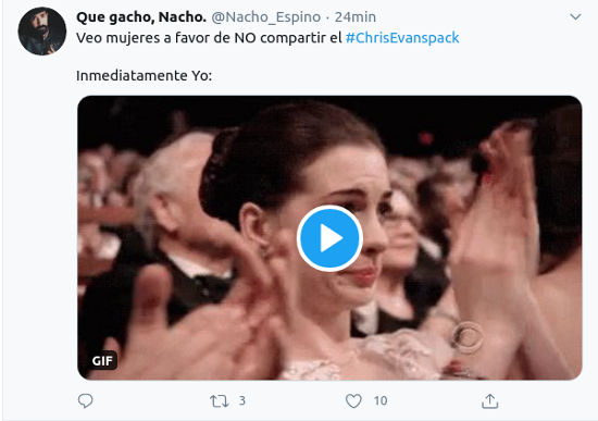 #ChrisEvansPack: El actor se hace viral por compartir su 'pack' por error