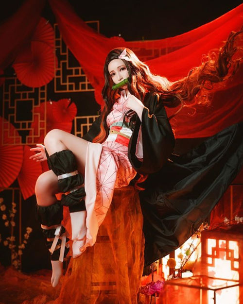 Nezuko de Kimetsu no Yaiba consigue nuevo cosplay