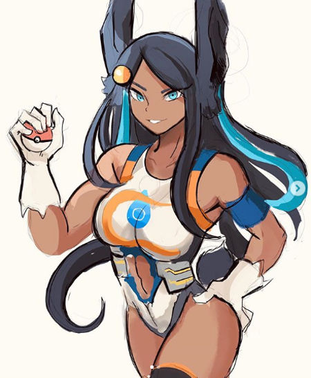 Fan mezcla a Nessa de Pokémon con Mirko de My Hero Academia