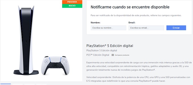 PlayStation 5 agotada preventa