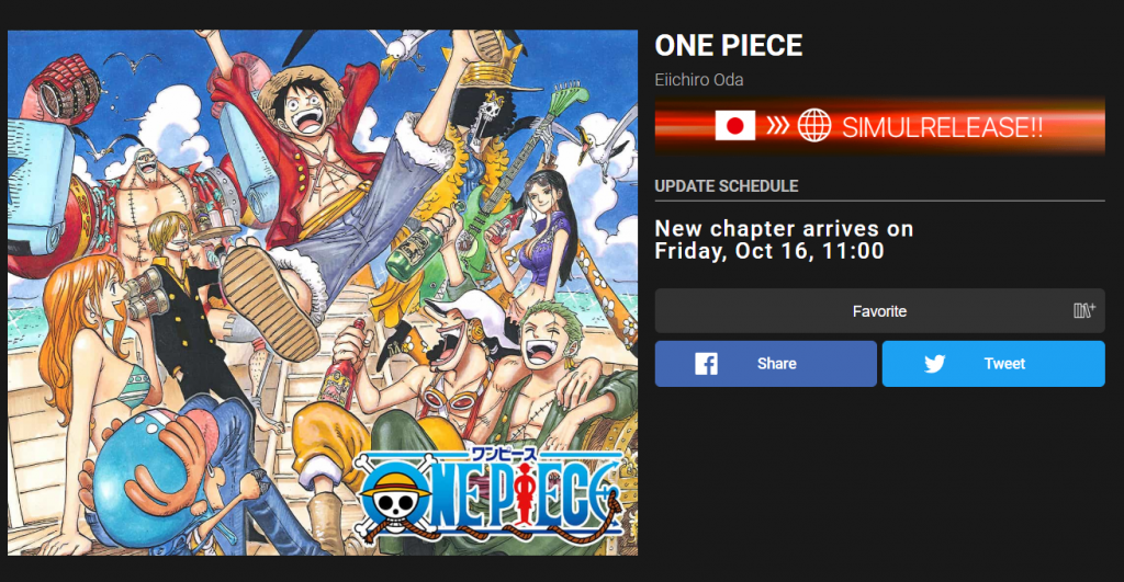 One Piece pausa, hiatus.