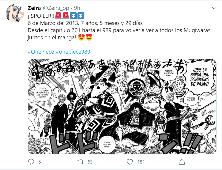 One Piece Despues De Mucho Tiempo Los Mugiwara Estan Reunidos De Nuevo Y Todo Internet Esta Feliz