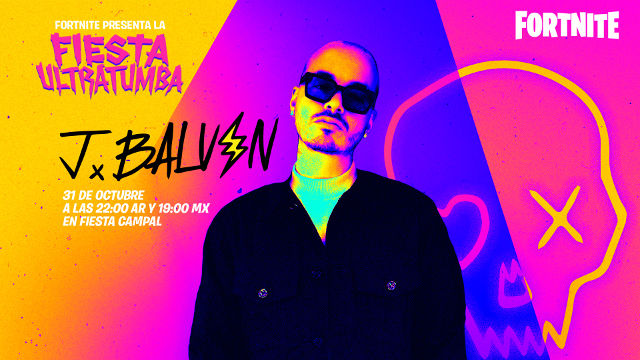 J Balvin estará en la Fiesta Ultratumba de Fortnite