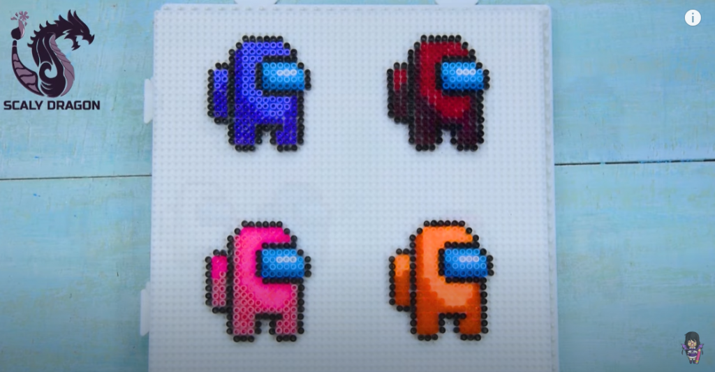among us hama beads