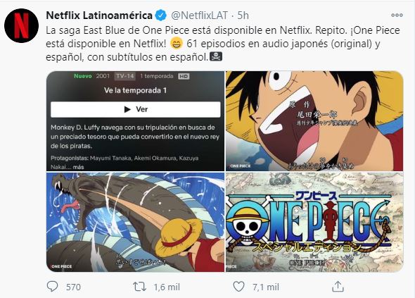 One Piece ya está disponible en Netflix con todo y doblaje | TierraGamer